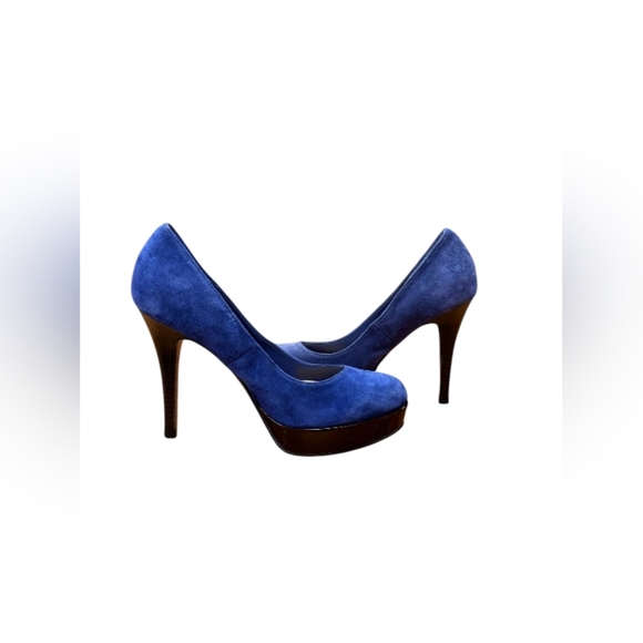 Cole Haan Nike Air NWT Mariela Air Pump Heel Cobalt Blue Size 6B - Picture 1 of 7